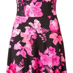Joe Browns Women’s Winter Floral Wrap Front Knee-Length Jersey Dress, Regular, Pink, UK 6