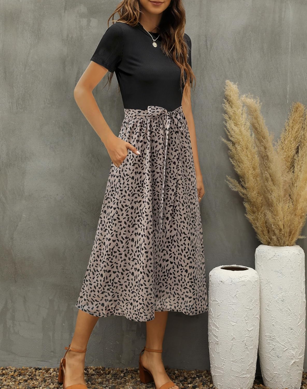 Zattcas Women's Summer Work Dress Modern/Fitted - Image 2
