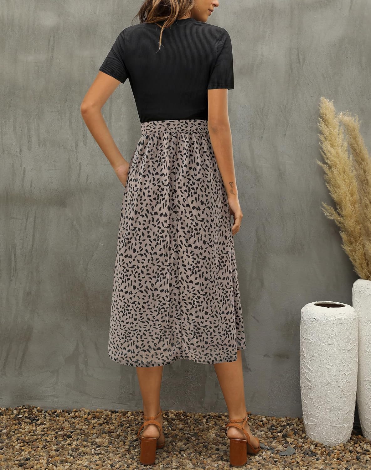 Zattcas Women's Summer Work Dress Modern/Fitted - Image 3