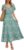 AUSELILY Maxi Dress for Women UK Short Sleeve Elegant Dress V Neck Sundress with Pockets