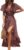 CUPSHE Women Summer Wrap Maxi Dress – Casual Split Flared Sleeve V-Neck Ditsy Dress with Tie Waist Ruffle