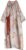 NFYM Women Linen Dress Casual Loose Bohemian Floral Contrast Color Belt Tie Waist Floral Maxi Dress with Pockets, Beige, One size