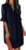 KISSMODA Womens Ruffle Half Sleeve Dress V Neck Summer Casual Shift Dresses Trendy Loose Classic Work Shirt Dress