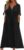 HOOUDO Summer Dresses for Women UK Loose Casual Maxi Dress Short Sleeve V Neck Tunic Flowy Pleated Beach Sundress Plus Size Ladies Boho Dress Holiday Dresses