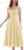 AGYMNX Women’s Casual Dress: Summer Flower Corset Dress – Spaghetti Straps Boho A-Lined Midi Sundress with Slit for Travel Beach Holiday