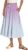Plus Size Dress for Women Elastic Waist Knee Length Ladies Skirts Casual Comfy Printed Summer Skirts A-Line Trendy Layered Pleated Boho Skorts Drawstring Pocket Summer Clothes