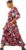 Roman Originals Midi Dress with Pockets for Women UK Ladies Stretchy Jersey Maxi Long 3/4 Length Sleeve Gathered High Waist Boho Flattering Skater Swing Fit Flare