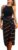CUPSHE Women Summer Dress Halter Sleeveless Wrap Floral Belted Long Cocktail Party Casual Midi Dress