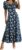 Women’s Boho Floral Long Midi Dress, Puff Sleeve Square Neckline, Ruched Bust High Split Waist, Light Casual Garment for Warm Season Outdoor Outings