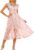 GRACE KARIN Women’s Floral Summer Dress, Elegant Ruffle Sleeves Wedding Guest Dress, Elastic Waist A Line Midi Dresses