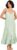 PixieGirl Petite Mint Green Floral Tie Back Midi Dress Petite