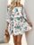 Women’s Floral Off-Shoulder Mini Dress 3/4 Bell Sleeve Boho for Summer Parties Beach Vacations