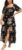SCOMCHIC Womens Plus Size Maxi Dress Wedding Guest Cocktail Evening Party Elegant Short Sleeve Tiered Split Long Dresses