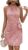 Womens Summer Dot Print Dress Halter Neck Tie Waist Dresses Casual Zipper Back Sundress