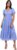 Lovedrobe Women’s Midi Dress Ladies V-Neck Short Puffed Sleeves Floral Burnout A-line Tiered Skirt Elasticated Waist