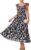 GRACE KARIN Ruffle Sleeves Floral Summer Chiffon Dresses Wedding Guest