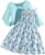 Girl Dress Kids Floral Party Long Sleeve Summer Dresses 4-13 Years