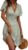 Yutdeng Women’s Summer Dress Floral Short Sleeve Wrap V Neck A-Line Midi Dress Casual Holiday Beach Vacation Dresses Elegant Knee Length Dresses Sundress