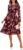 Zattcas Women’s 2025 Fall Mesh Long Sleeve Floral Midi Dress Crew Neck A Line Flowy Cocktail Party Wedding Guest Dress
