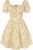 SCARLET DARKNESS Women Mini Summer Corset Dress Puff Sleeves Short Dress