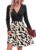 AUSELILY Wrap Dress for Women UK Autumn Winter with Pockets