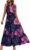 Women’s Fashion Sexy V-Neck Long Dress, Solid Sleeveless Pleated Dresses, Elegant Waisted Casual Ankle Dress
