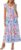 GRACE KARIN Ruffle Sleeve Floral Summer Dresses for Women 2026 Smocked Ruched Midi Dresses