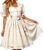 Generisch 2026 Sleeveless French Country Style Dress with Apron – Casual Summer Dress for Garden Parties Everyday Leisure Airy Jersey Dress with Floral Print Ideal for Warm Days