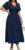 RWJ Women’s Plus Size Wrap V Neck Dress Summer Short Sleeve Swiss Dot Empire Waist Casual Holiday Wedding Maxi Dresses