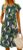 Bluetime Womens Casual Summer Midi Dresses Petal Short Sleeve Pleated Flowy A-line Dress Floral Beach Sundress