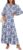 ANRABESS Womens Boho Maxi Dresses 2025 Summer V Neck Puff Sleeve Floral Flowy Swing Fall Casual Long Dress