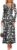 AUSELILY Women’s Maxi Dress Bodycon Elegant Petal Long Sleeve V Neck A-Line