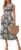 Newshows Summer Dresses for Women V Neck Lace Sleeve Midi Dress Ladies A Line Sundress with Pockets