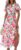 MASCOMODA Summer Maxi Dresses for Women 2025 Casual V Neck Puff Short Sleeve Smocked Flowy Beach Boho Long Floral Dress