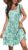 Zeagoo Womens Summer Dress Casual Ruffle Tiered Floral Square Neck Sundresses Beach Boho Mini A-line Dress with Pockets