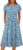 ANRABESS Women’s Summer Short Sleeve A-Line Midi Dresses Casual Floral T-Shirt Dresses Flowy Beach Sundress with Pockets